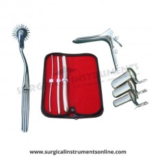 Hegar uterine dilator 3 pieces set,3-4, 7-8, 15-16, pinwheel, grave large, collin 3pcs